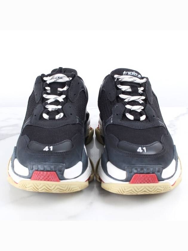 Luxury Balenciaga Trending 2026 Triple S sneakers black red 41 260