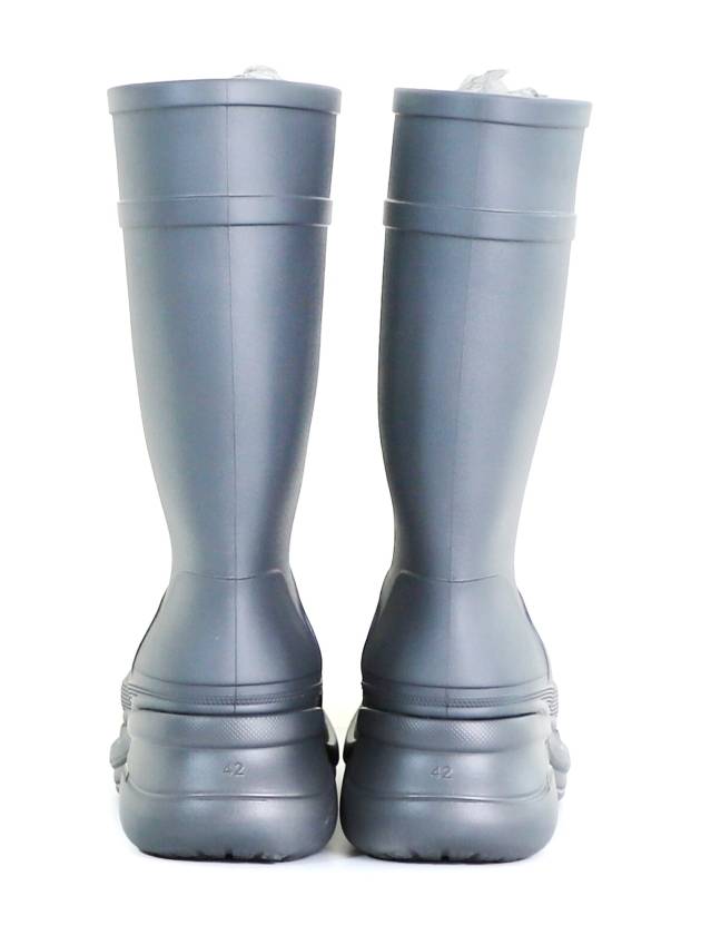 Luxury Balenciaga Trending 2026 42 BB x Crocs Men s Clog Logo Rubber Boots Gray