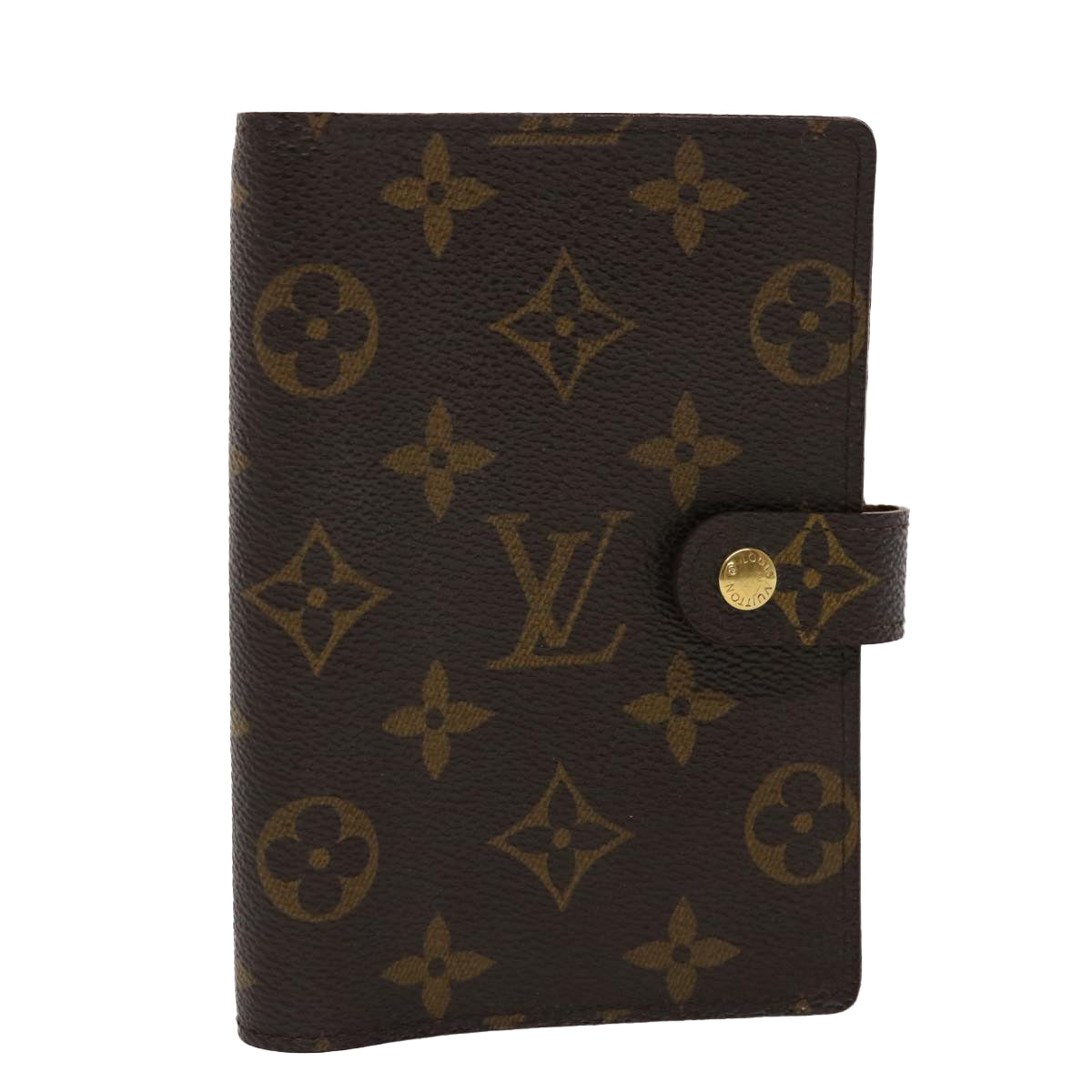 LOUIS VUITTON Monogram Agenda PM Day Planner Cover R20005 LV Auth 46411