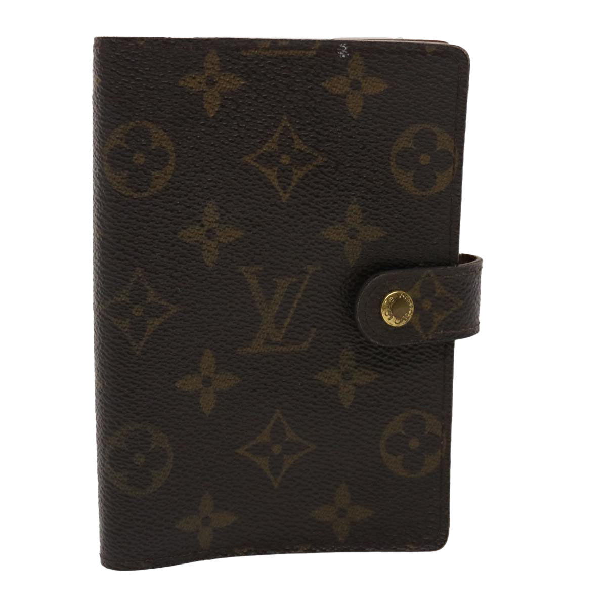 LOUIS VUITTON Monogram Agenda PM Day Planner Cover R20005 LV Auth 46412