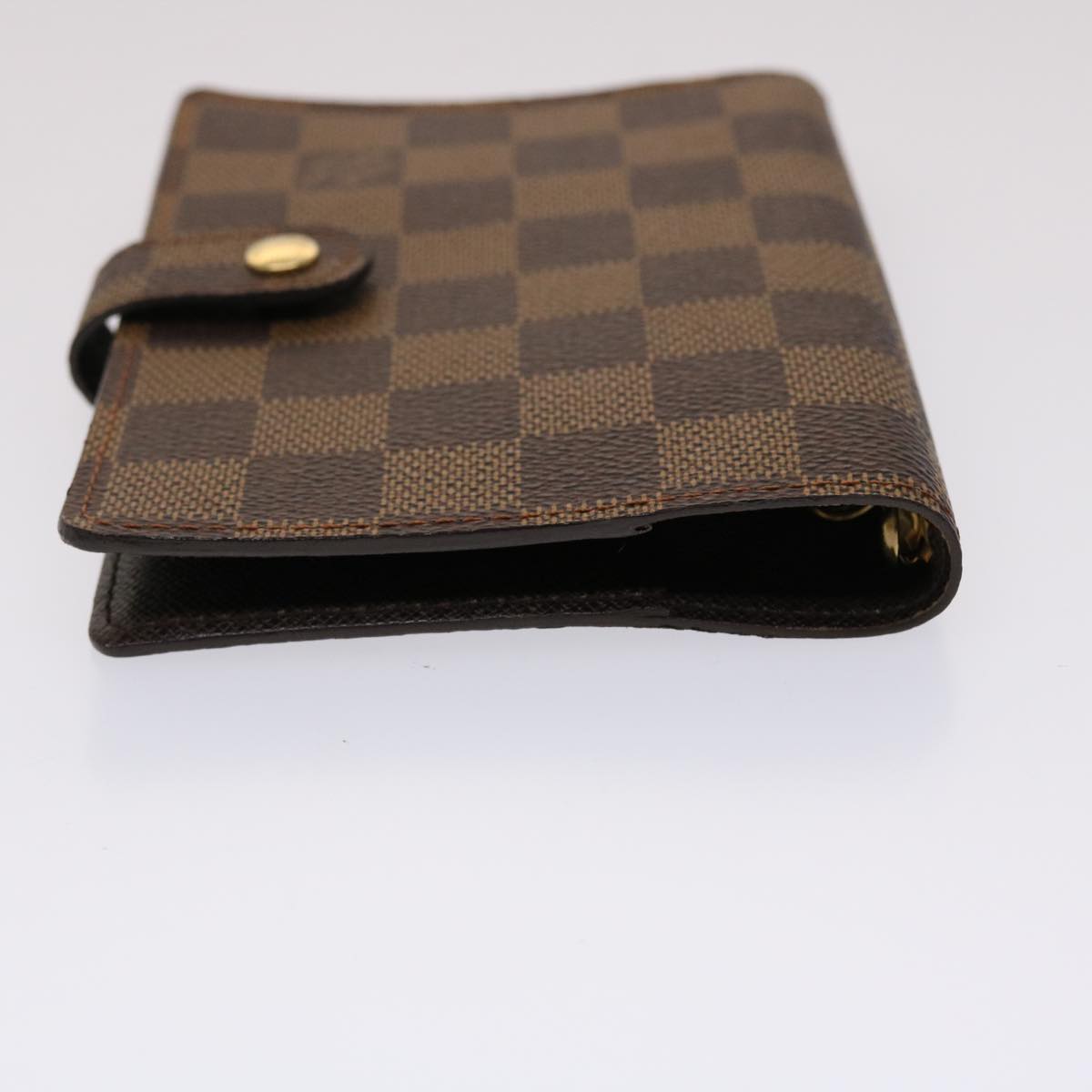 LOUIS VUITTON Damier Ebene Agenda PM Day Planner Cover R20029 LV Auth 46414