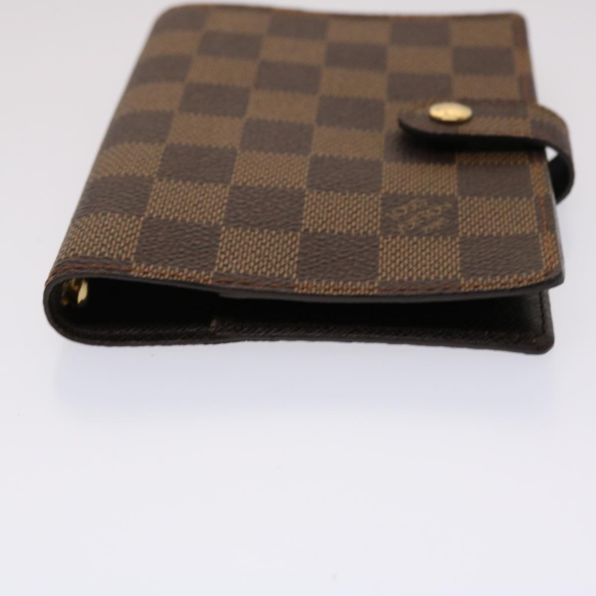 LOUIS VUITTON Damier Ebene Agenda PM Day Planner Cover R20029 LV Auth 46414