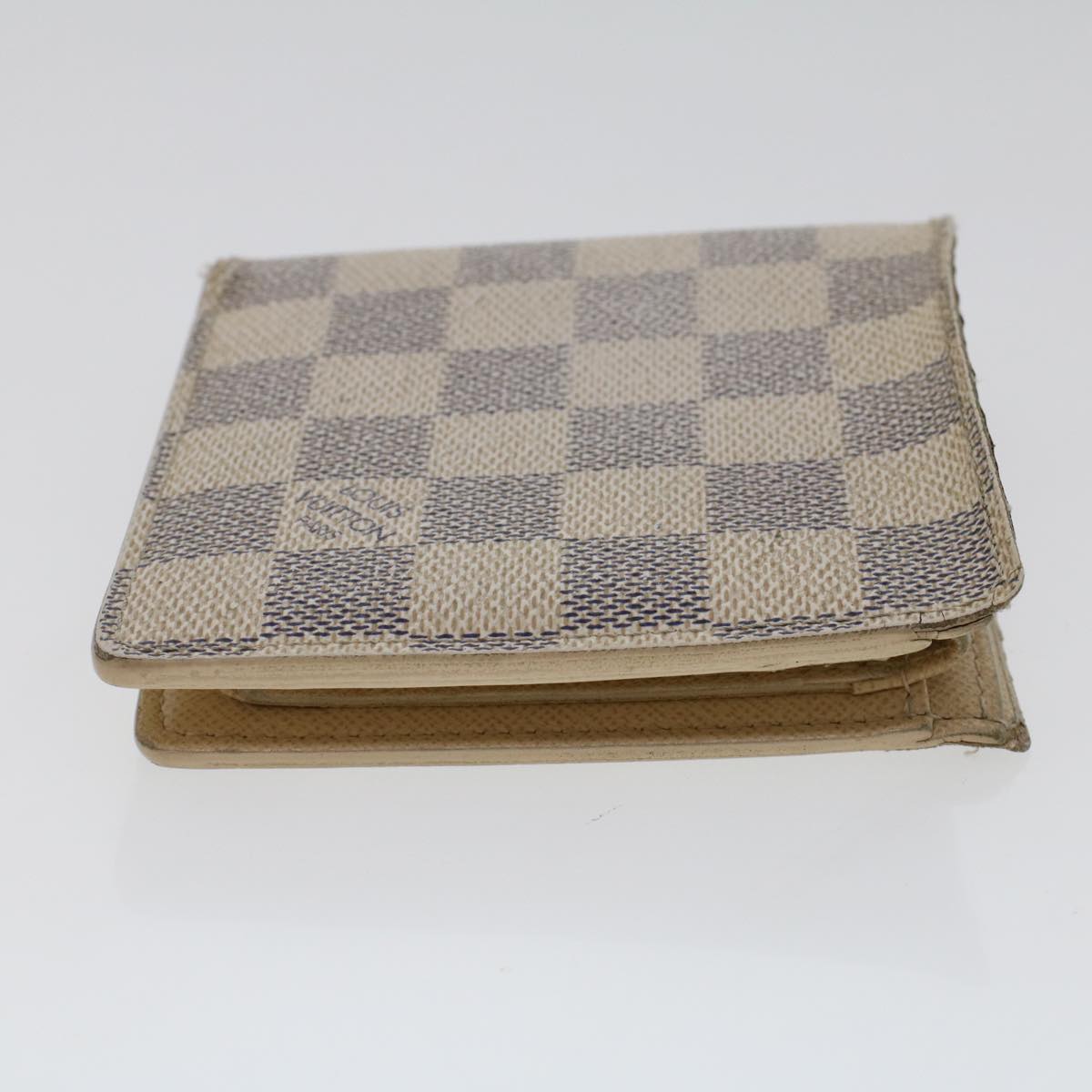 LOUIS VUITTON Damier Azur Porte Feuille Marco Bifold Wallet N60018 Auth 46655
