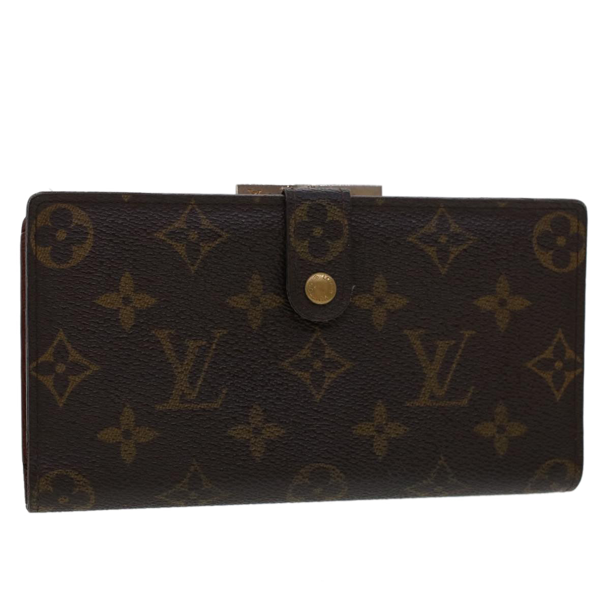LOUIS VUITTON Monogram Continental Clutch Wallet T61217 LV Auth 46783