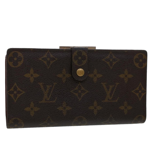 LOUIS VUITTON Monogram Continental Clutch Wallet T61217 LV Auth 46783