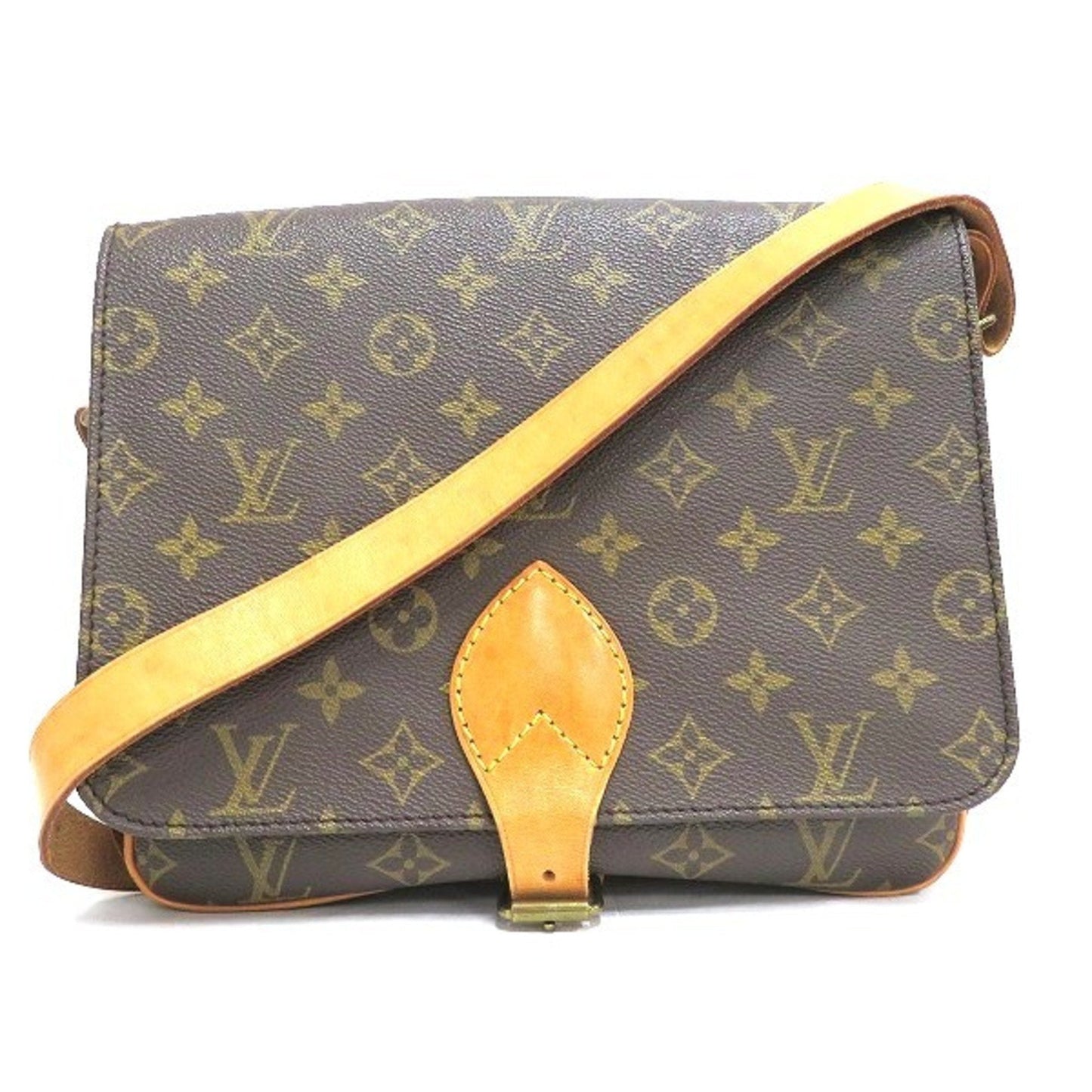 Louis Vuitton Brown Canvas Cartouchiere shoulder bag