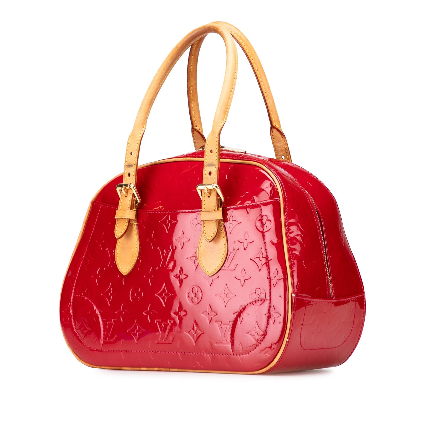 Red Louis Vuitton Monogram Vernis Summit Drive Handbag