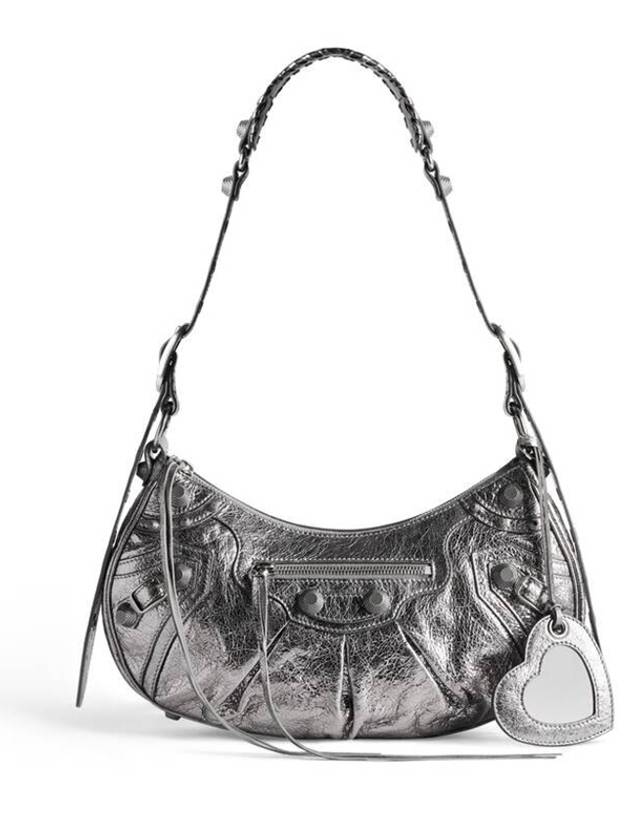 Luxury Balenciaga Trending 2026 Le Cagole Small Shoulder Bag Silver