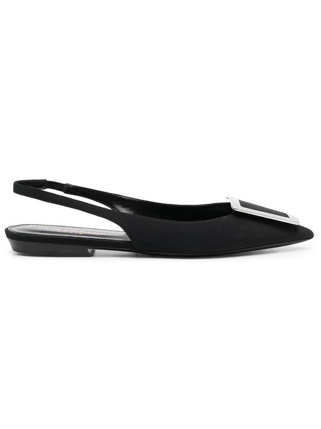 Luxury Saint Laurent Trending 2025 Women's Maxine Slingback Flats Black