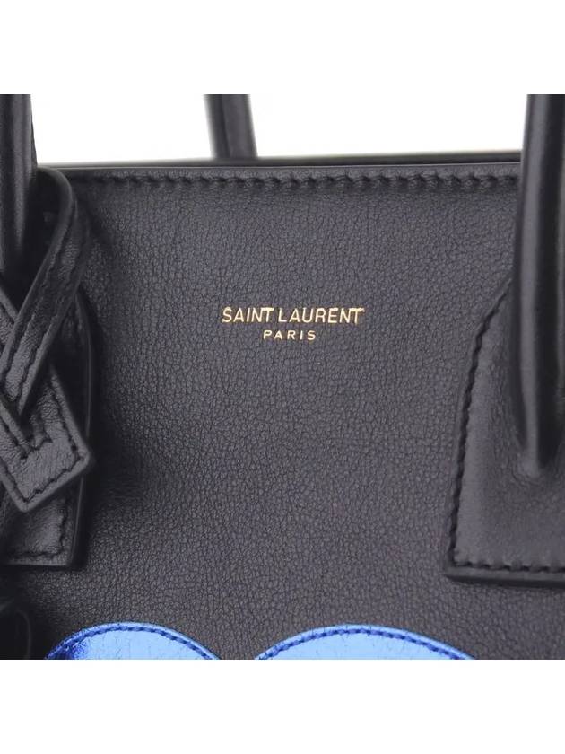 Luxury Saint Laurent Trending 2025 Sac De Jour Love Baby Patchwork Tote Bag Black