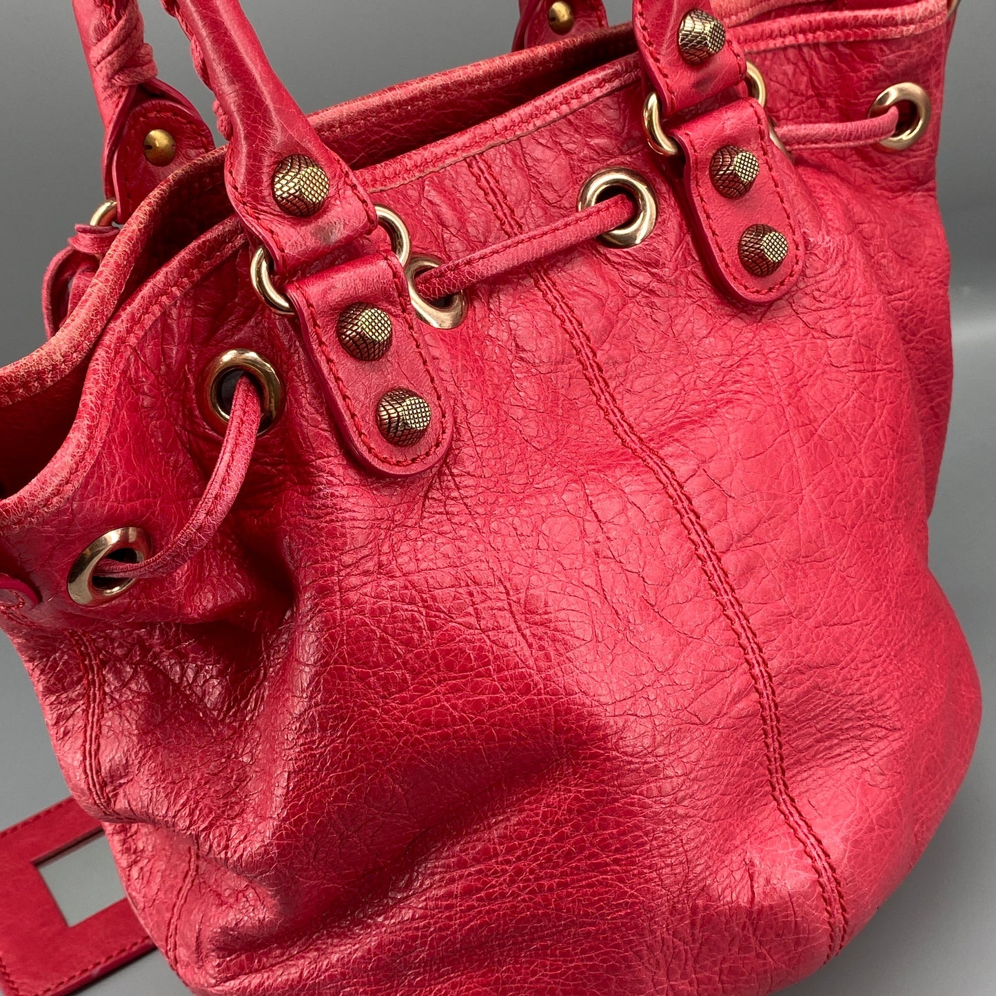 Balenciaga Giant Pompon Bag Pink