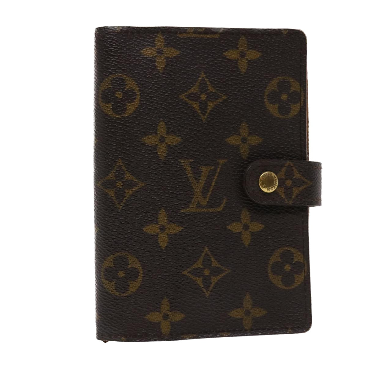 LOUIS VUITTON Monogram Agenda PM Day Planner Cover R20005 LV Auth 47153