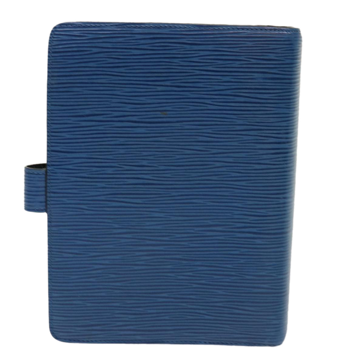 LOUIS VUITTON Epi Agenda MM Day Planner Cover Blue R20055 LV Auth 47237
