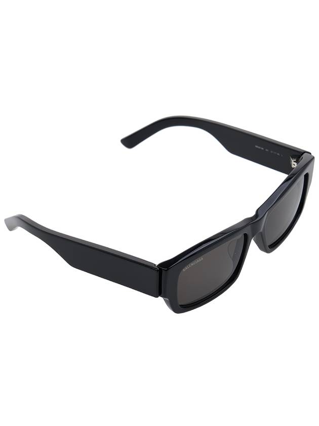 Luxury Balenciaga Trending 2026 Acetate Rectangular Frame Sunglasses Black