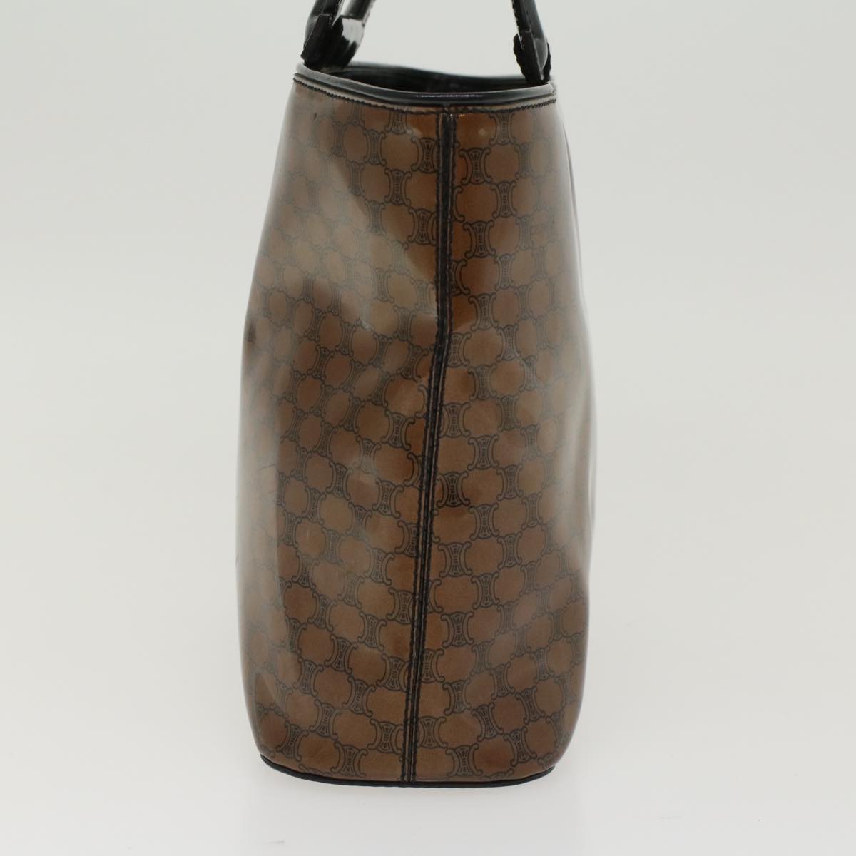 Luxury CELINE Macadam Canvas Hand Bag Brown  47388
