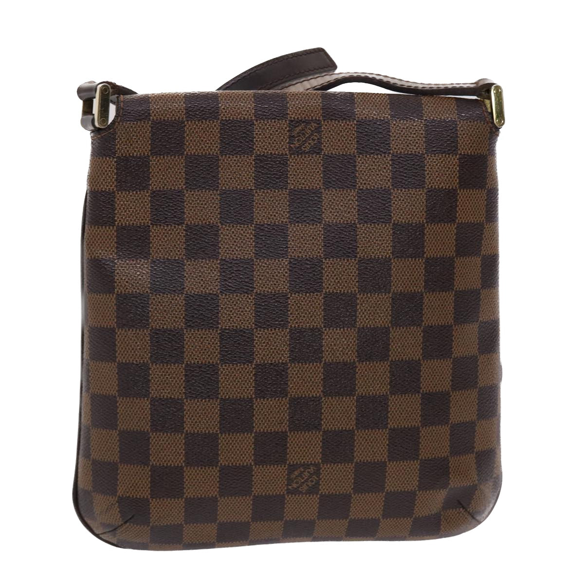 LOUIS VUITTON Damier Ebene M tte Salsa Long Shoulder Bag N51300 LV Auth 47511