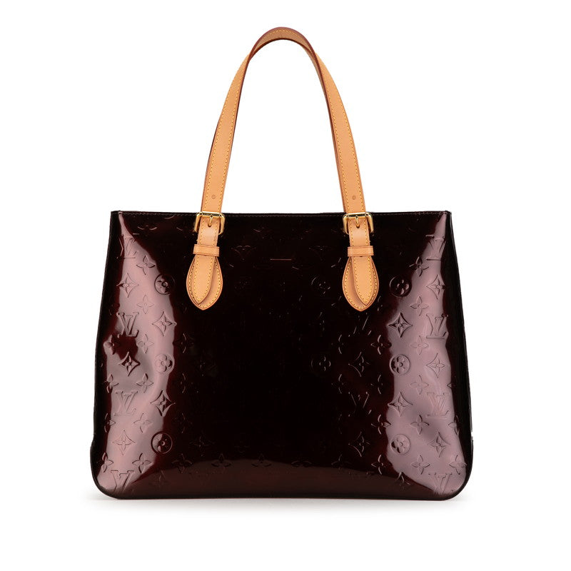 Louis Vuitton Monogram Vernis Blendwood Tote Bag M91994 Amarant Pearl Patent Leather Louis Vuitton