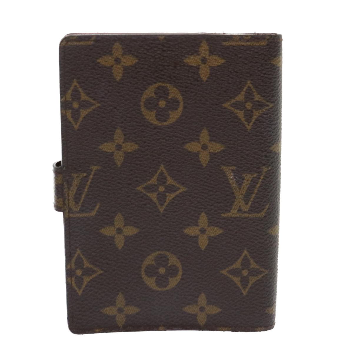LOUIS VUITTON Monogram Agenda PM Day Planner Cover R20005 LV Auth 47692