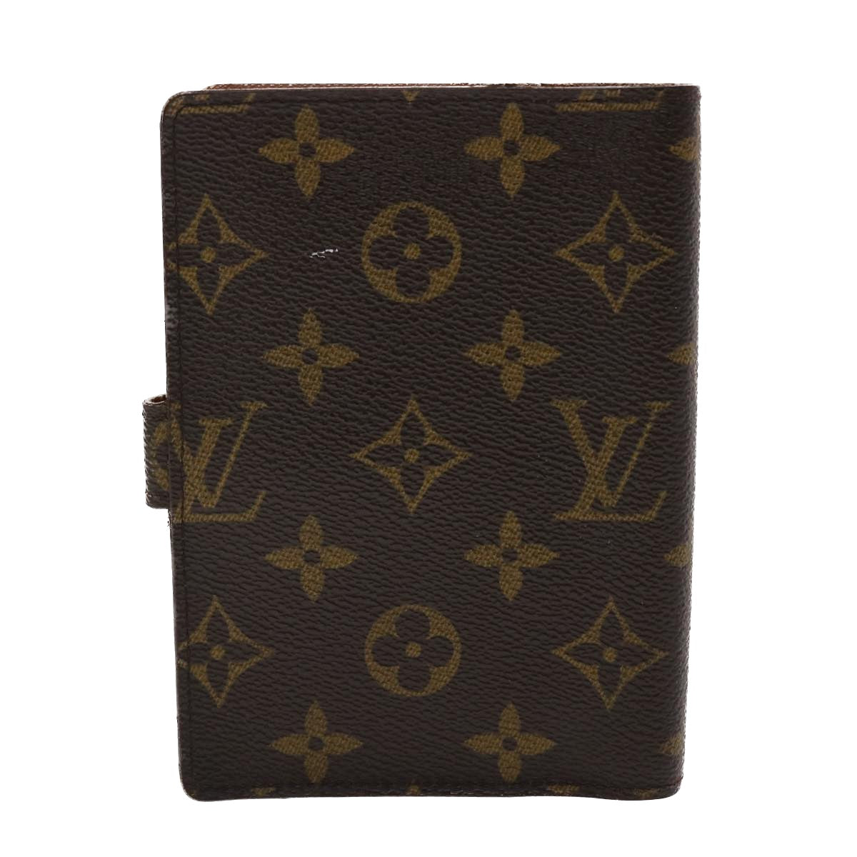 LOUIS VUITTON Monogram Agenda PM Day Planner Cover R20005 LV Auth 47822
