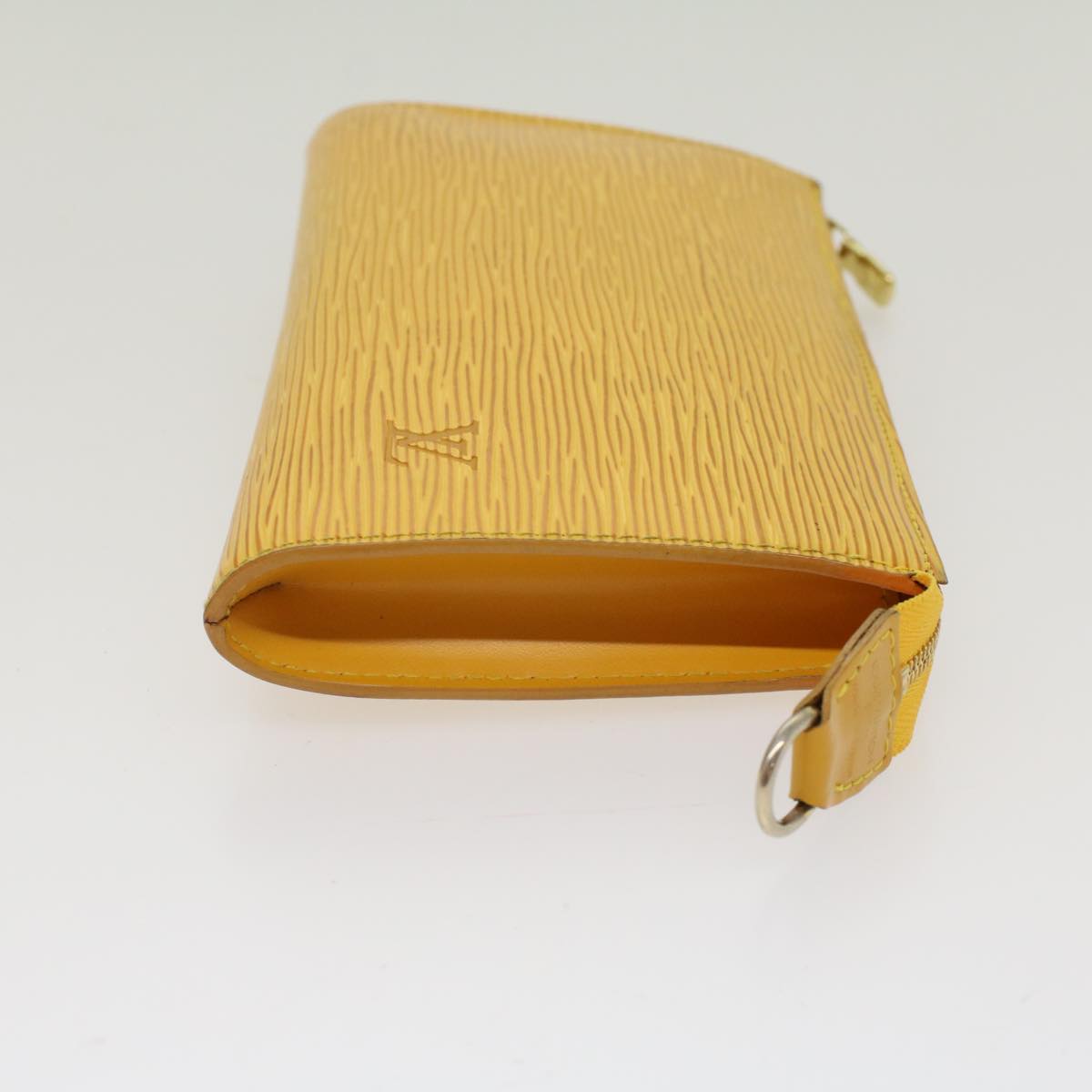 LOUIS VUITTON Epi Pochette Accessoires Accessory Pouch Yellow M52989 Auth 47831