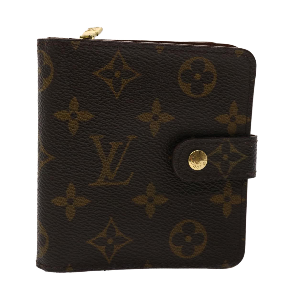 LOUIS VUITTON Monogram Compact Zip Wallet M61667 LV  47877