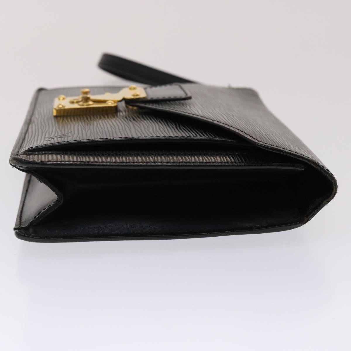 LOUIS VUITTON Epi Serie Dragonne Hand Bag Black M52612 LV 47949