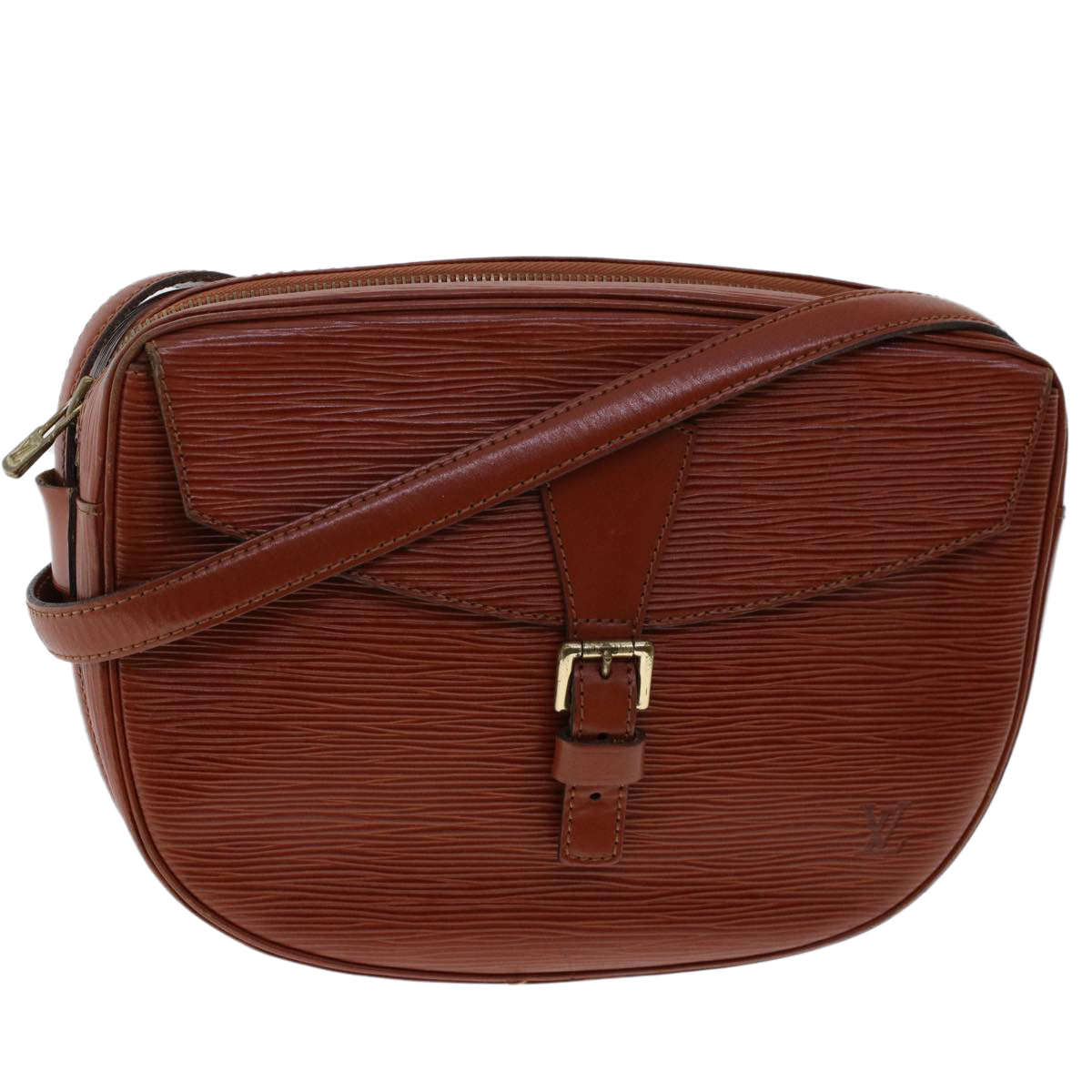 LOUIS VUITTON Epi June Feuille Shoulder Bag Kenya Brown M52153 LV  47955