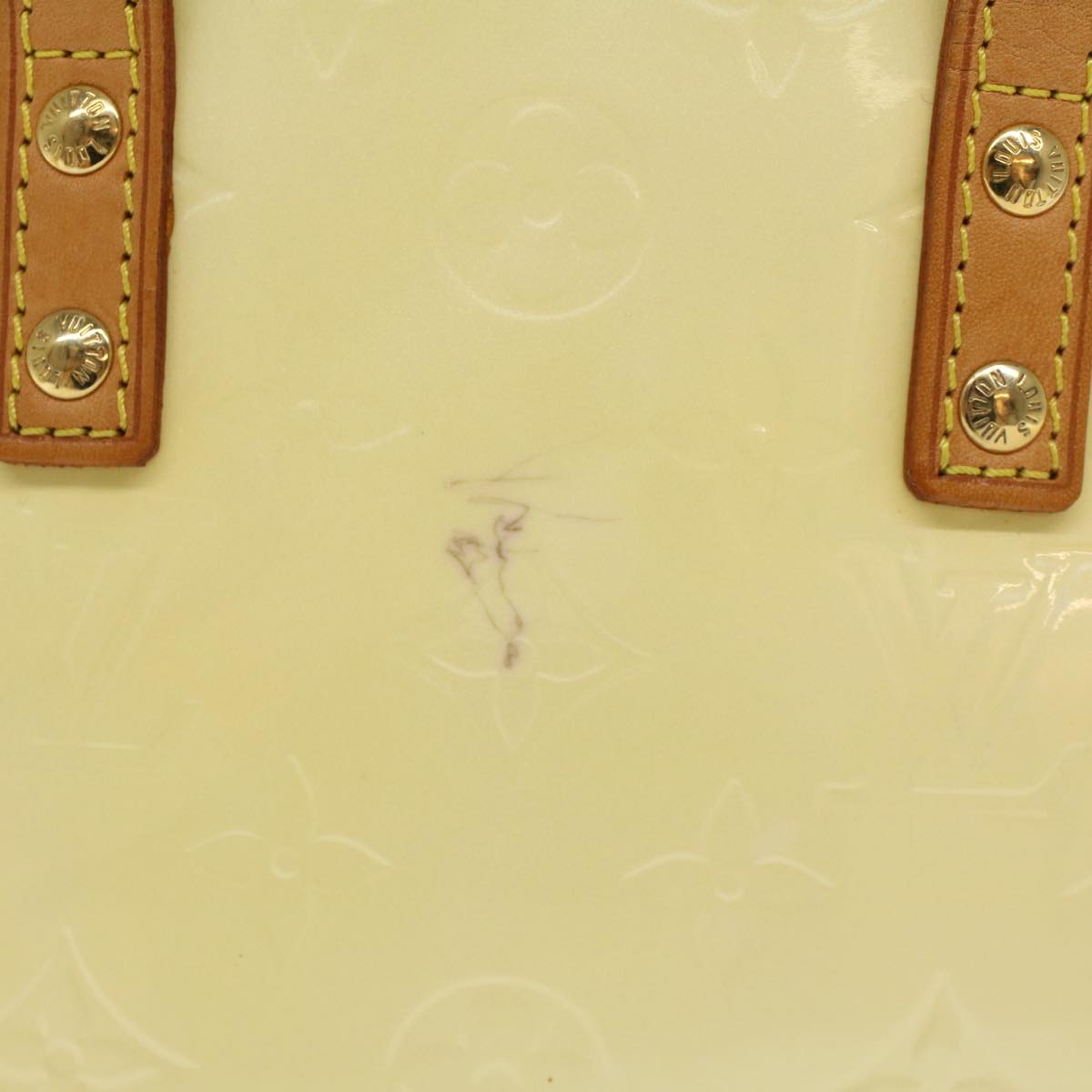 LOUIS VUITTON Monogram Vernis Reade PM Hand Bag Perle M91336 LV 47983