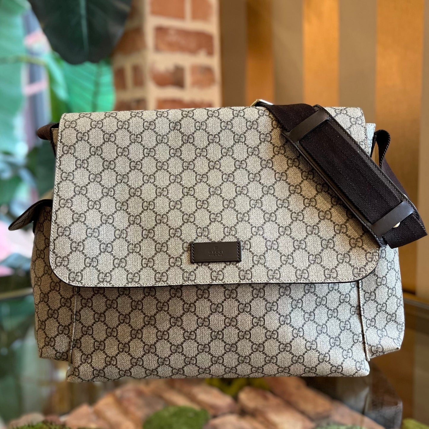 Gucci Leather Canvas Crossbody