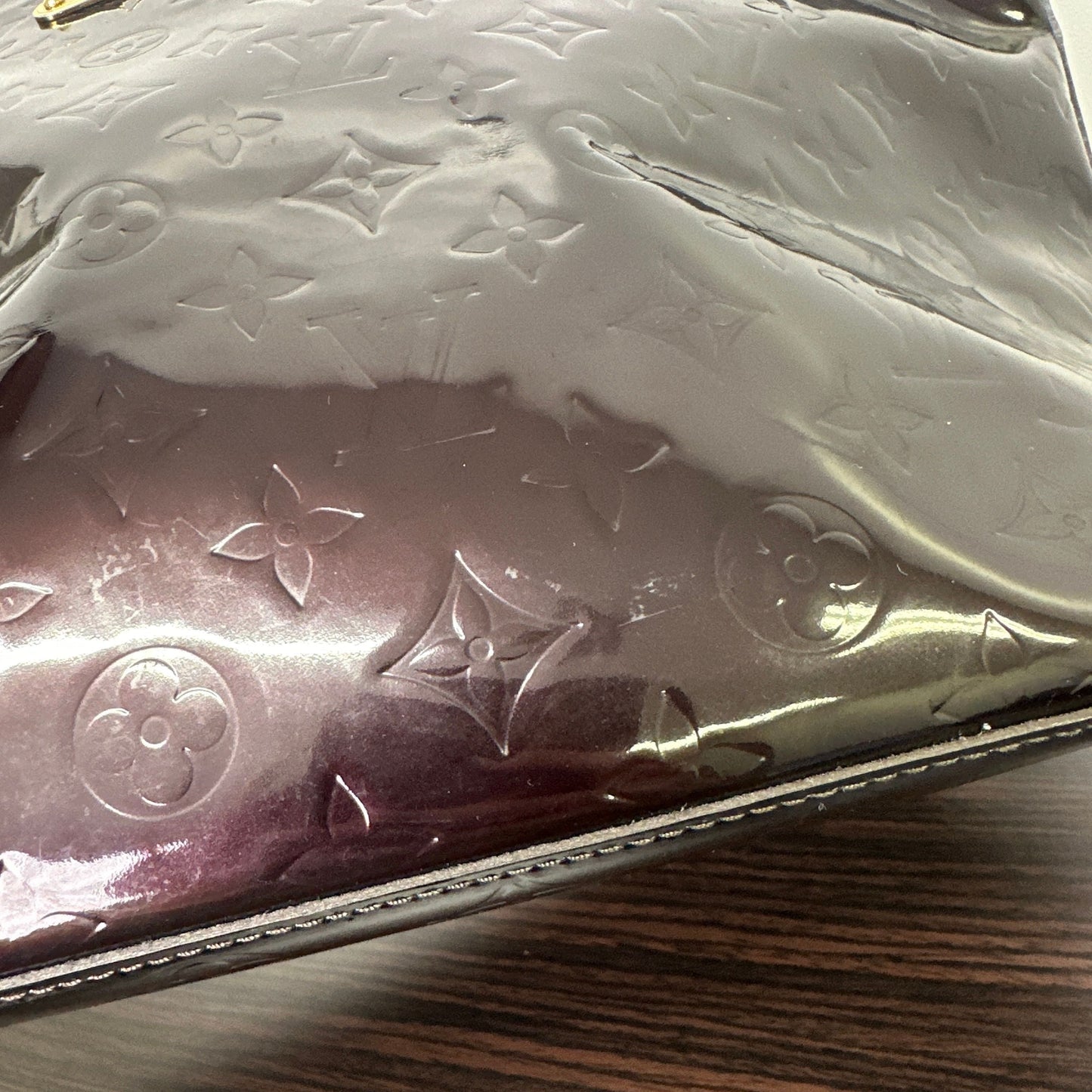 Bellevue patent leather handbag Louis Vuitton Burgundy LB120628