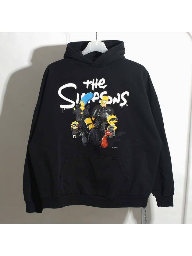 Luxury Balenciaga Trending 2026 The Simpsons Printed Hoodie Black