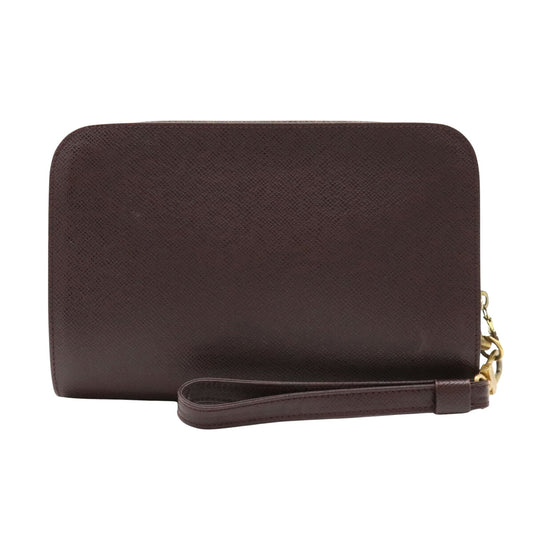 Louis Vuitton Bordeaux Leather Baikal clutch bag