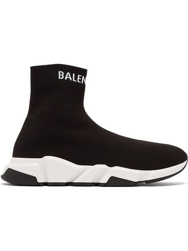 Luxury Balenciaga Trending 2026 Speed Logo High Top Sneakers Black