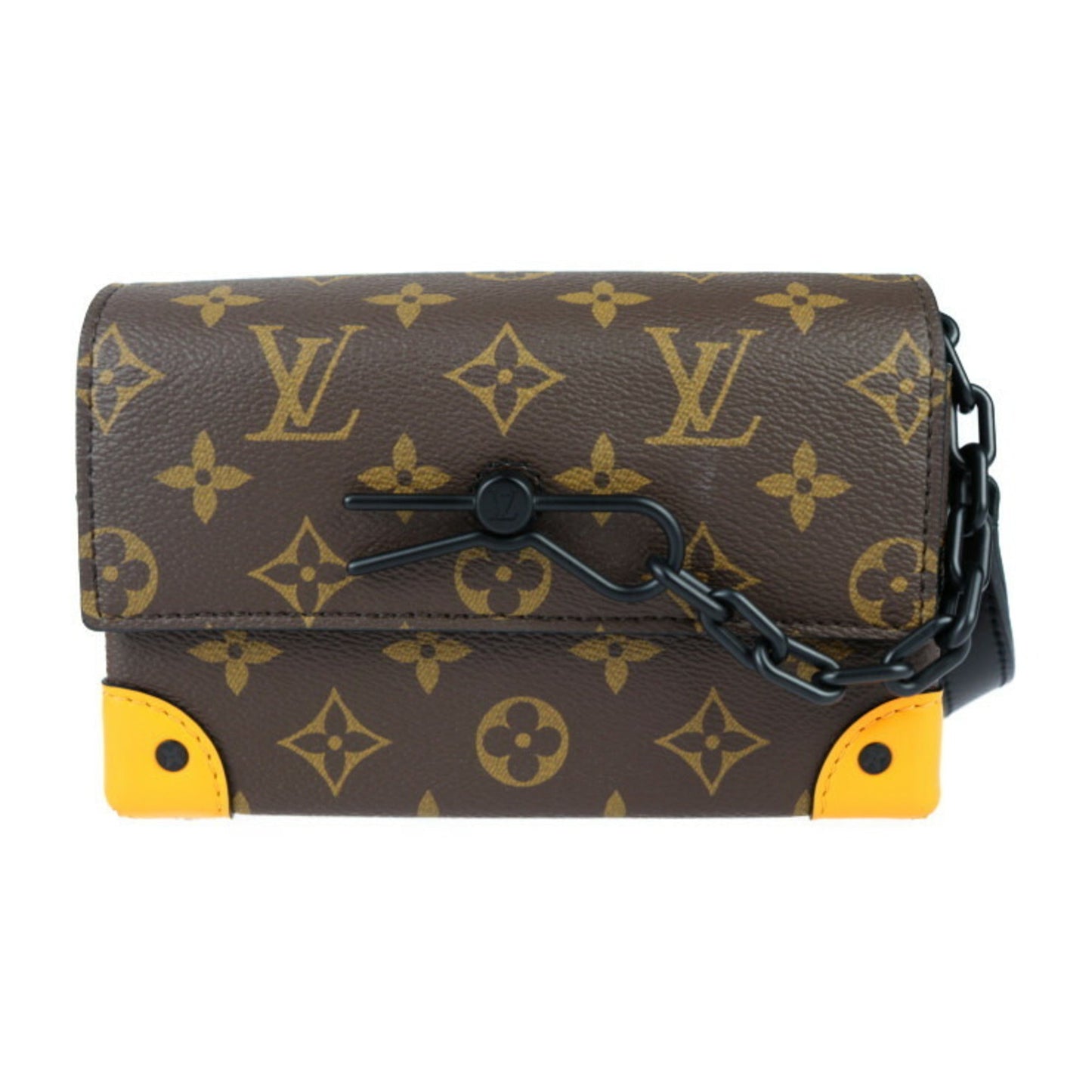 Louis Vuitton Monogram Canvas Leather Pochette Shoulder Bag