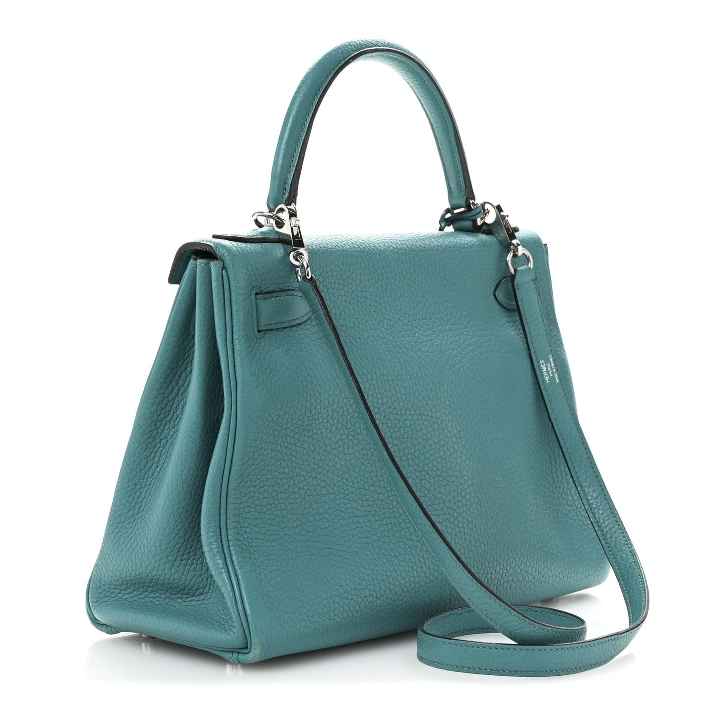 Hermes Taurillon Clemence Kelly Retourne 28 Turquoise