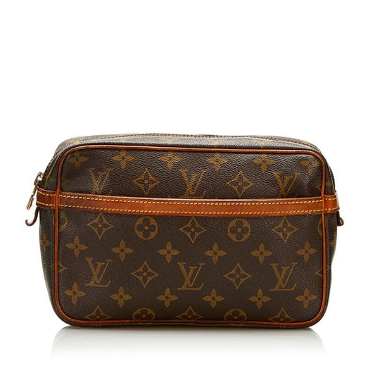 Louis Vuitton Brown Canvas Compiegne 23 clutch bag