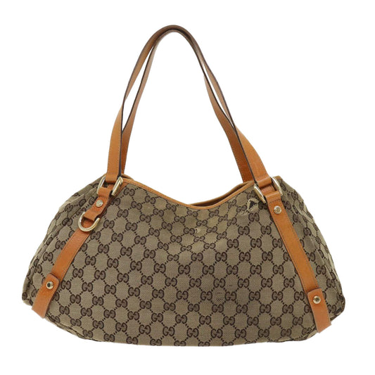 Gucci Leather Canvas Handbag