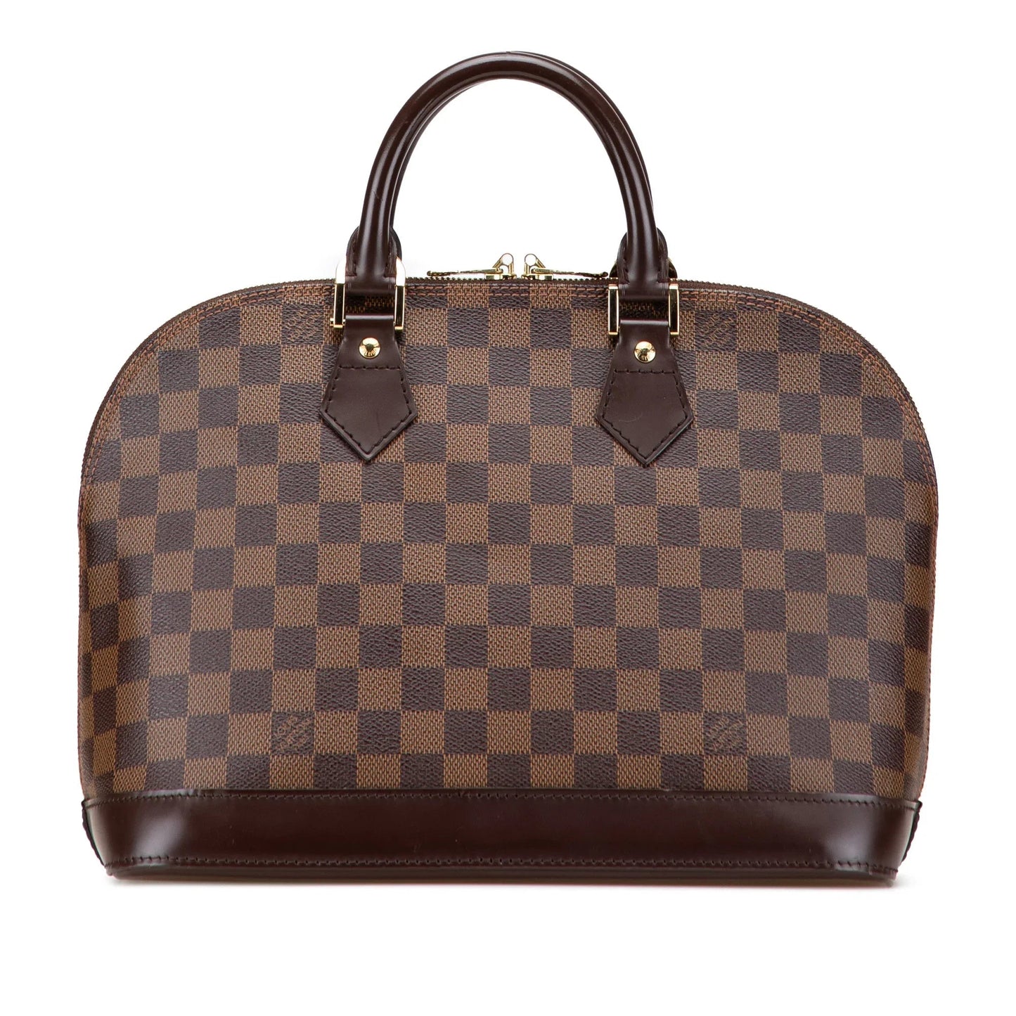 Brown Louis Vuitton Damier Ebene Alma PM Handbag