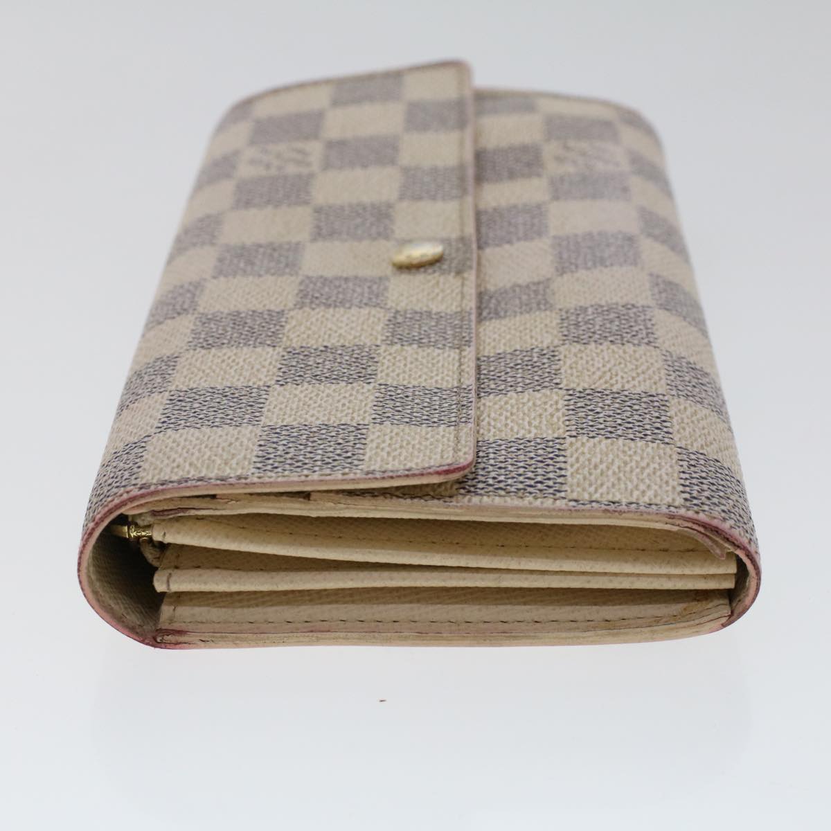 LOUIS VUITTON Damier Azur Portefeuille Sarah Long Wallet N63208 LV  48479