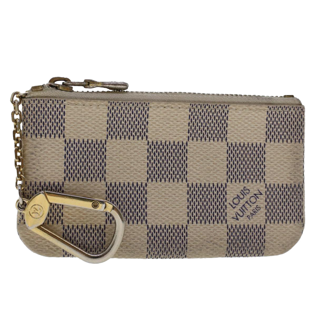 LOUIS VUITTON Damier Azur Pochette Cles Coin Purse N62659 LV  48480