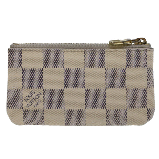 LOUIS VUITTON Damier Azur Pochette Cles Coin Purse N62659 LV  48481