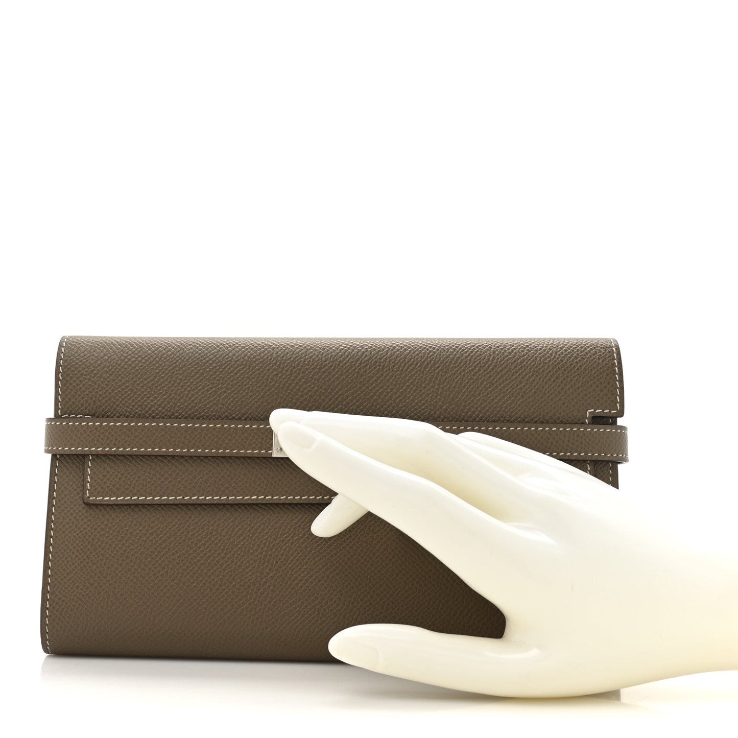 Hermes Epsom Kelly Longue Wallet Etoupe