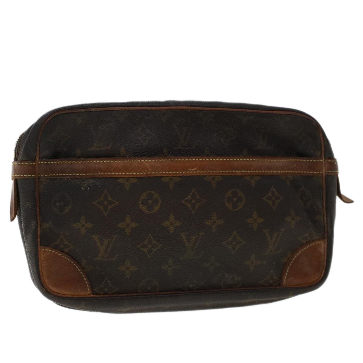 LOUIS VUITTON Monogram Compiegne 28 Clutch Bag M51845 LV  48512
