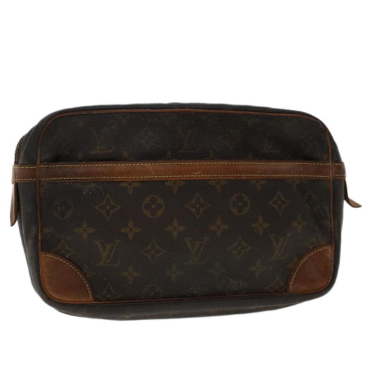 LOUIS VUITTON Monogram Compiegne 28 Clutch Bag M51845 LV 48512