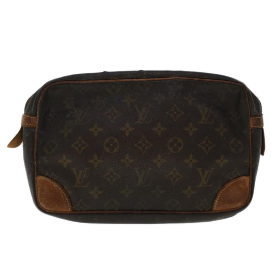 LOUIS VUITTON Monogram Compiegne 28 Clutch Bag M51845 LV  48512