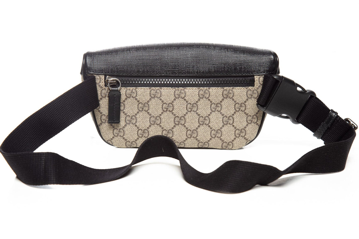 Gucci Black and GG Monogram Belt Bag