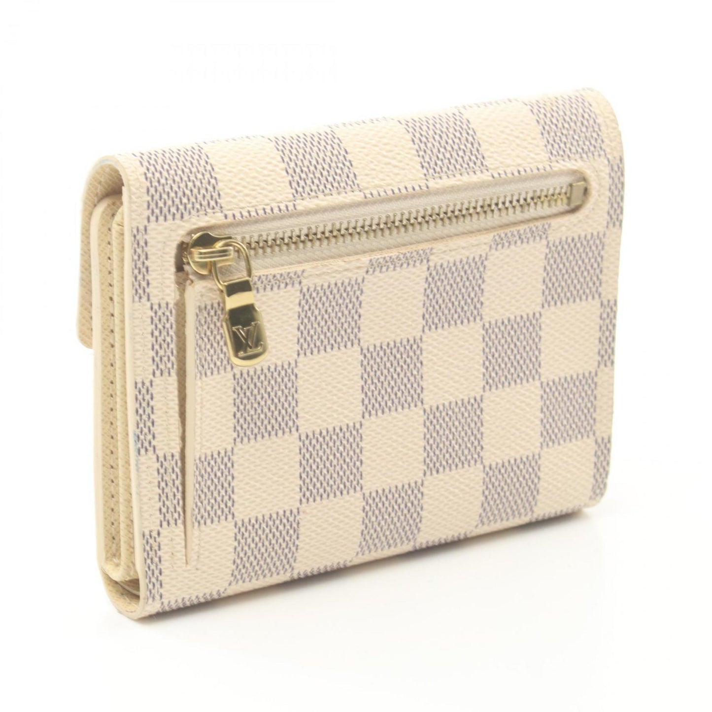 Louis Vuitton Damier Azur  Coated Canvas Wallet (Tri-Fold)