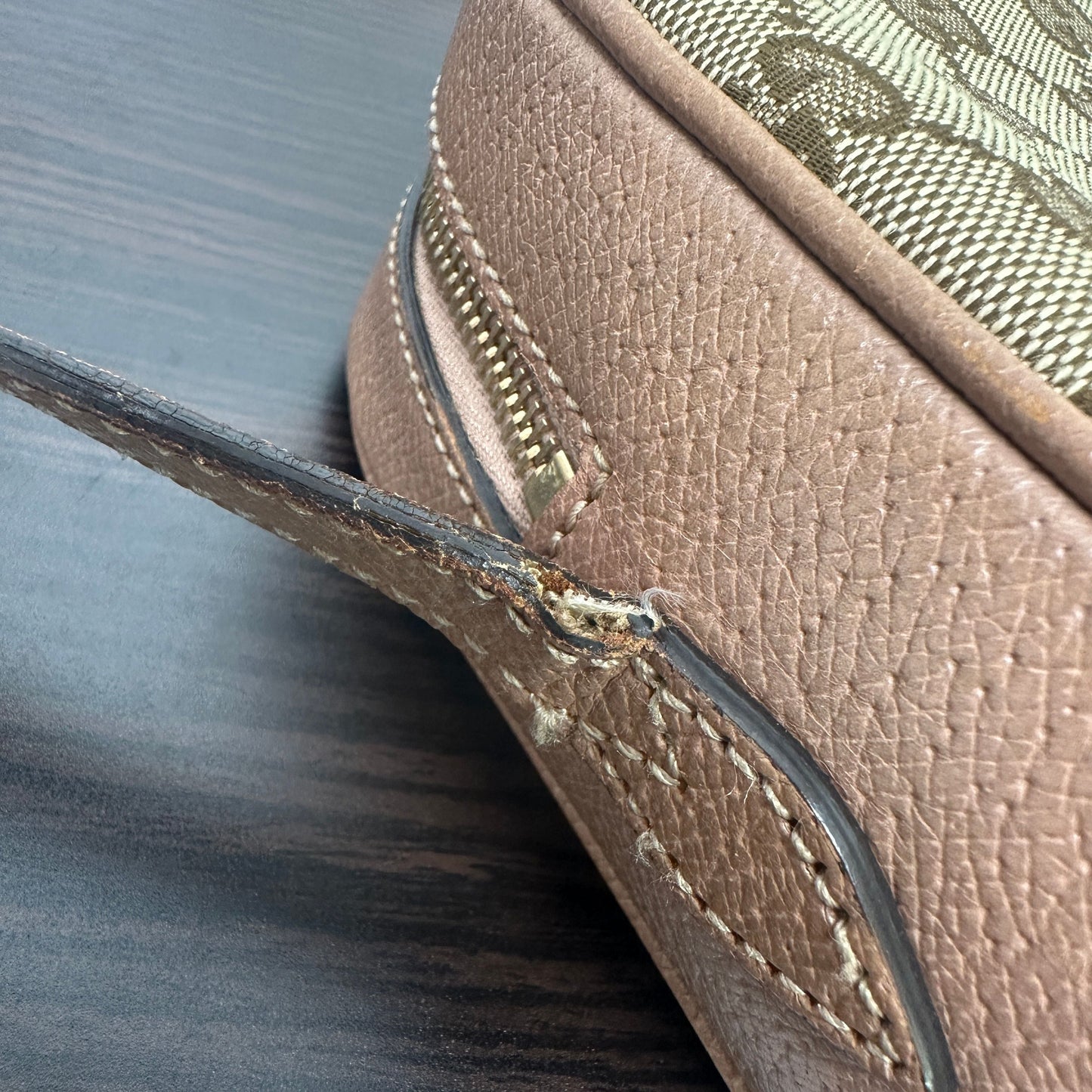 Gucci Brown/Beige GG Canvas and Leather Bree Crossbody Bag LB124926