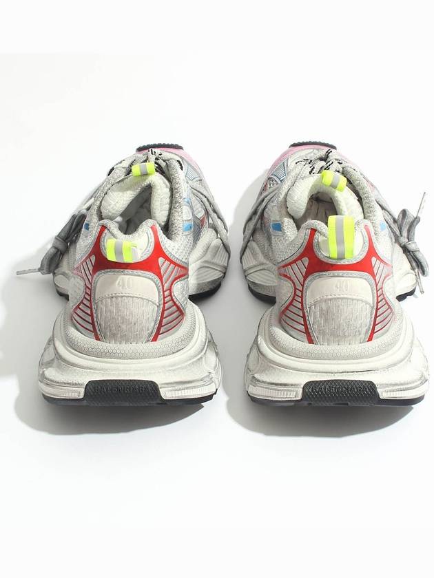 Luxury Balenciaga Trending 2026 3XL Leather Low Top Sneakers White Red Blue