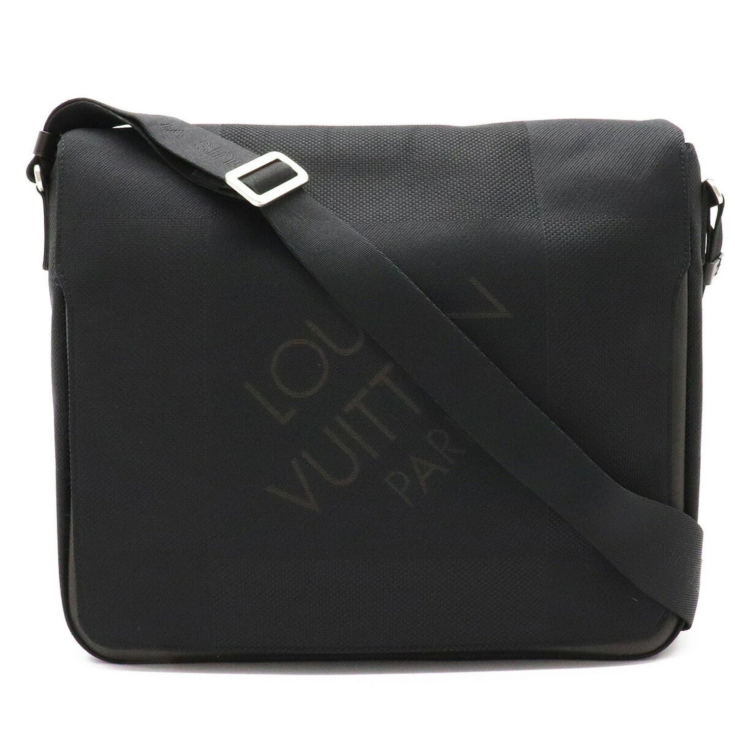 Louis Vuitton Black Canvas Messenger shoulder bag